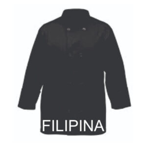 Filipina básica de chef color negro