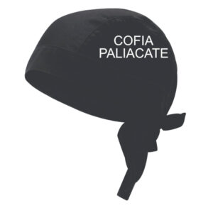 Cofia estilo paliacate color negro